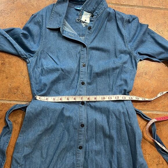 NWT Draper James Chambray Shirtdress - Picture 8 of 9